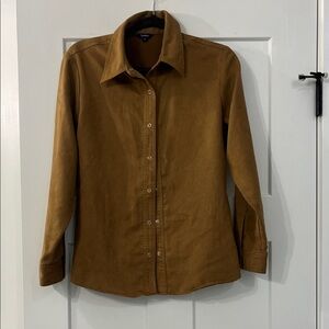 Reitmans Brown Button Down Shirt